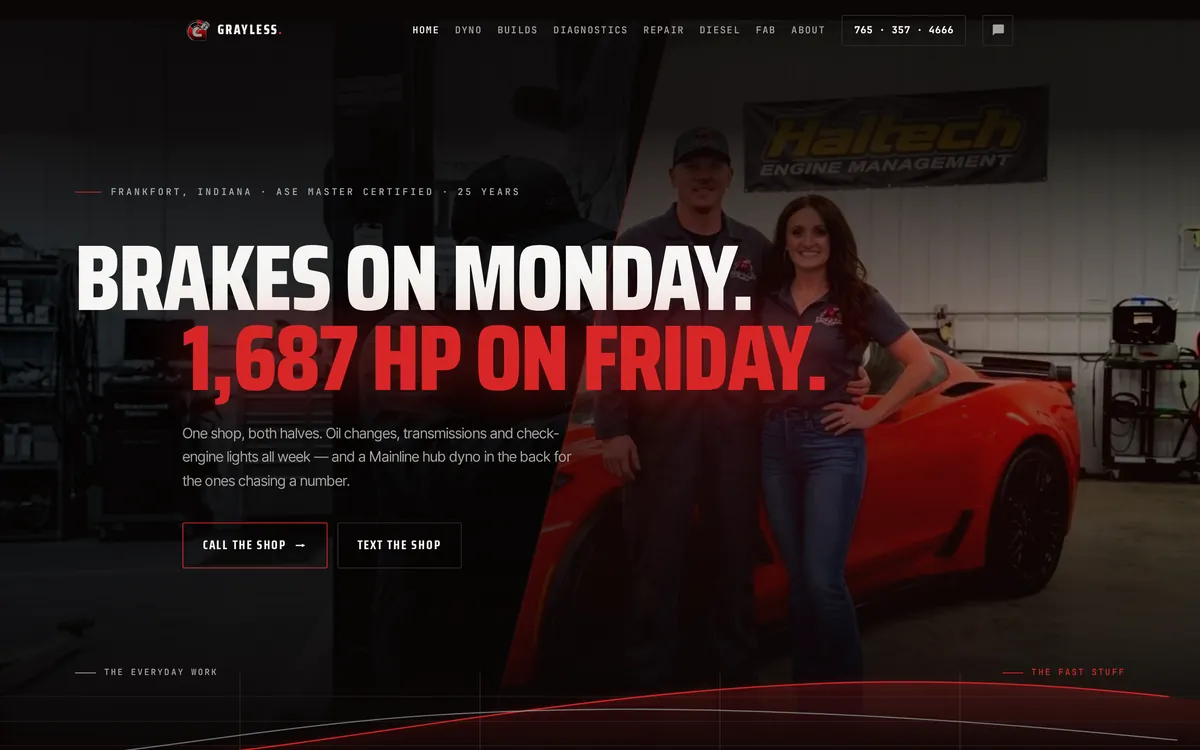 Grayless Automotive home page
